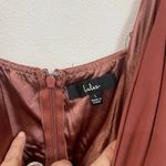 Lulus  Lovely Rusty Rose Bridesmaid Maxi Dress Large NWT Formal Wedding Gown Photo 6