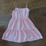 Wild Fable NWT Gingham Spaghetti Strap Mini Tiered Ruffle Dress Size Small Photo 12