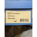 Jack Rogers BEADED ICON SANDALS SLIDES NIB BOX SUNFLOWER YELLOW Size 5 M! Photo 6