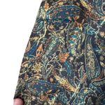 ZARA  Baby Doll Mini Boho Dress metallic accents festival L paisley Wimsigoth Photo 1