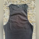 7 For All Mankind  Black Sleeveless Cotton Blend Bodysuit  size M Photo 3