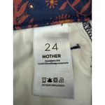 MOTHER The Dazzler Straight Leg Jeans Paisley Print Blue Orange Women's Size 24 Photo 8