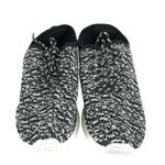 Womens Sport Sneakers Lace Up Knit Lightweight Black White Size 42 US 10 Photo 1