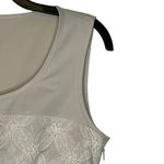 Daniel Cremieux Daniel Cremieux Floral Lace Sleeveless Pleated Cocktail Dress 2 Women Cream NWT Photo 4