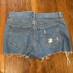 Old Navy  Mid-Rise Boyfriend Short Ripped Jean Shorts Blue Wash Photo 1