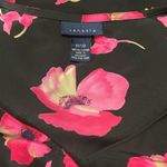 Women’s Sleeveless Dress Black Pink Floral Midi Size 18/20 Photo 2