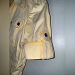 Tory Burch  Butter Yellow Cotton Twill Safari Shirt Size 0‎ (Runs Big) Photo 3
