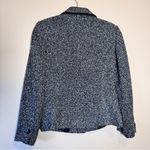 Caslon  Black Blue Tweed Blazer Jacket Womens 6 Fall Preppy Career Classic Photo 11