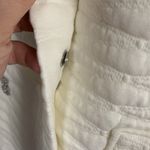 ZARA White Quilted Jacket with Rhinestones Size XS Photo 4