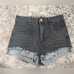 None New black distressed denim shorts Photo 3