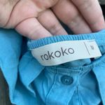 Rokoko  Teal‎ Off the Shoulder Button Front MIDI Dress | M Photo 2