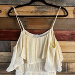 HYFVE  Cream Ruffle‎ Cold Shoulder Dress Size Large Photo 2