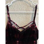 Bongo VTG Women Dark Floral Babydoll Velvet Dress XS Fairy Grunge Whimsigoth Holiday‎ Photo 3