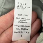 Frank & Eileen Wicklow Italian Performance‎ Linen Crop Pant Sage Green Women 4 Photo 8