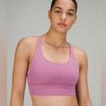 Lululemon NWT Free To Be Longline Bra Velvet Dust Size 4 Photo 0