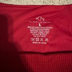 Klassy Network square neck red sweater bodysuit Photo 2