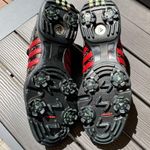 Adidas Traxion Fitfoam Womens 6.5 Golf Shoes White/Black/Red Floral Embroidered Photo 9