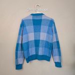 MC2 Saint Barth Brushed Sweater With Check Pattern Blue Photo 5
