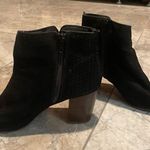 Old Navy Black Suede Ankle Boots Photo 2