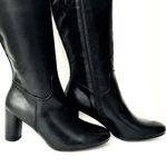 kim rogers New  Black Tall Boot Silver Hardware SZ-9 Photo 5