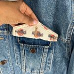 Hard Rock Cafe  Singapore Medium‎ Wash Blue Denim Button Front Jacket Photo 11