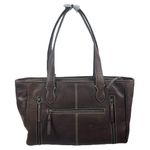 Ariat Savannah Calf Hair Patchwork Large Leather Tote Bag Brown Photo 3