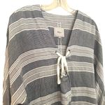 Rails Lily Athens Stripe Tie Front Shirt Women's Medium Blue White Casual Boho Photo 4