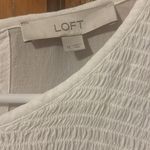 Loft Embroidered Smocked Blouse Photo 2
