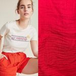 Anthropologie NWT x SaturdaySunday Marie Frayed Cover Up Drawstring Short XS Photo 1