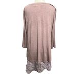 LOGO By Lori Goldstein Logo Lori Goldstein Tunic Top Womens L Purple Twin Set Floral Layer Lagenlook Photo 3