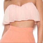 House Of CB Julita Blush Draped Chiffon Bra Bustier Top Size M Photo 1