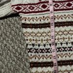 American Eagle Outfitters Women’s size XS Christmas Cable Knit Cream Sweater Photo 9