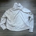 Sweaty Betty  Cream Funnel Neck Long Sleeve Sweatshirt Size M Comfy Fall Cabin Photo 1