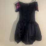 Vintage Scott McClintock Sequin Bodice Satin Puff Skirt Gown Dress 6 RARE Black Photo 10