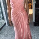 La Femme Paris One Shoulder Formal Prom Dress Photo 3