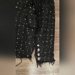 LIONESS  Women's The Kendall Blazer Black Raw Hems size Medium Photo 7