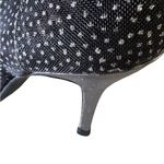 J.Renee Transparent Sparkling Black Peep Photo 4