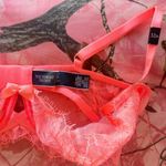 Victoria's Secret coral lace dead stock bow bustier underwire bra Photo 4