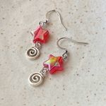 Handmade star & swirl dangle earrings⭐️❤️ Photo 6
