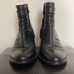 Helmut Lang  Black Leather Ankle Boots Photo 2