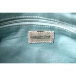 Coldwater Creek  Blue/Green Genuine Leather Boho Statement Satchel Purse Photo 4