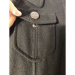 Kenneth Cole black‎ wool blend pea coat, women's size 16 heavy weight winter Black Photo 11
