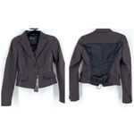 NWT Marc Aurel Women Blazer Jacket 2 Button Long Sleeve Work Brown Size 34 small Brown Photo 1