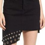 MISA Los Angeles NWT  Super Star Asymmetrical Mini Skirt black wash Photo 0