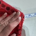 Spirit Halloween Adult Red Sequin Flapper Dress Small Fringe Photo 3