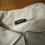 Beige Quarter Zip Sweater Size L Photo 4