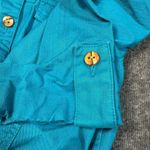 Ruby Rd Jacket Womens 14 Teal Blue Green Beaded Button Front Southwestern Coat Photo 10