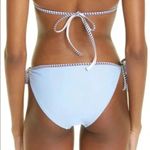 Lemlem  Sky Blue Lena Diamond Jacquard String Bikini Bottoms Sz XL NWT Photo 11