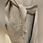 The Limited NWT  Gray Turquoise Knit Wrap Front Hooded Belted Cardigan Size XL Photo 7