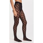 Wolford Rose Tights in Black Small New Womens Nylons Pantyhose Photo 2